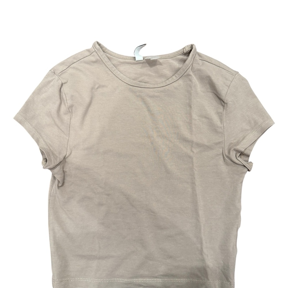 H&M Light Beige Short Sleeve Tee